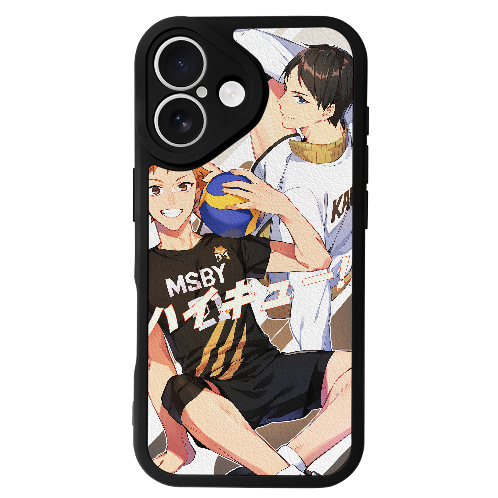 （画像用） ハイキュー!! Haikyu!! 【iPhone 16シリーズ対応】シリコンスマホケース（レザー調） 材質：シリコン